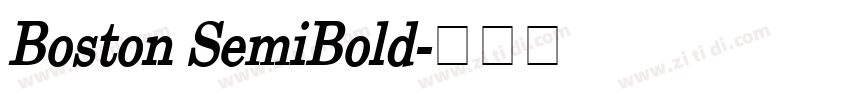 Boston SemiBold字体转换